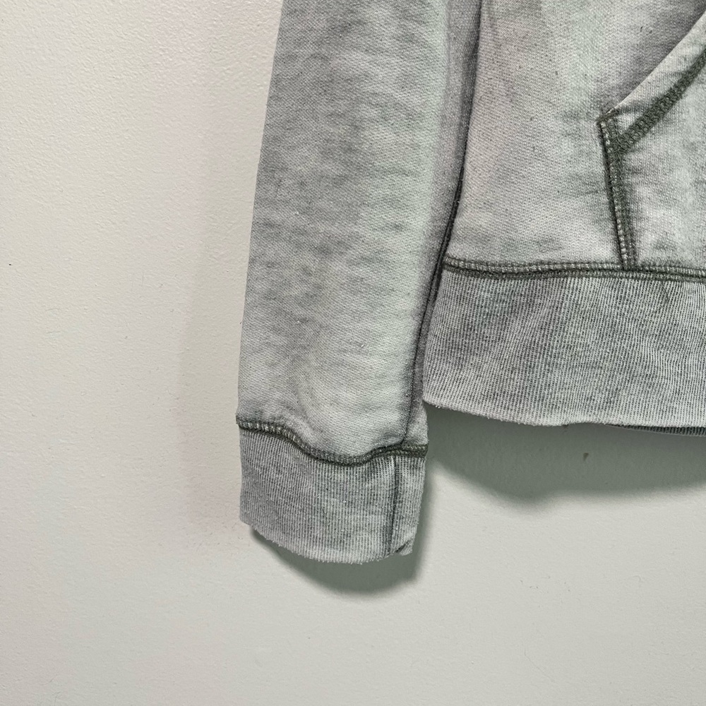 Hurley Grey Deep V-Neck Hoodie Sweatshirt (Size L) - Picture 13 of 15